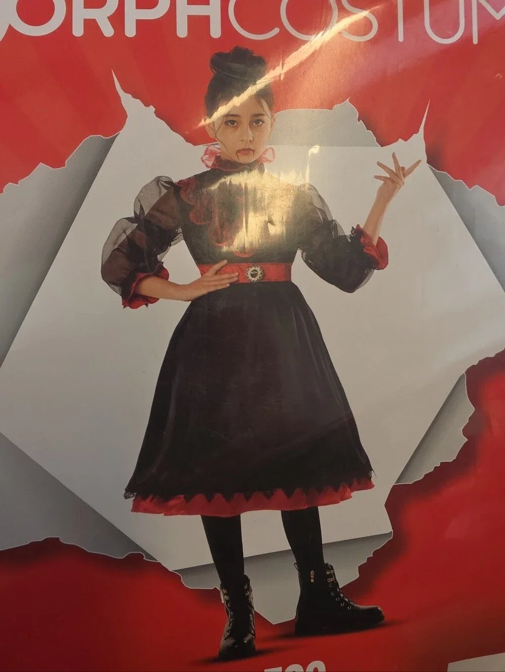 MIP MorphCostumes Girls Size Large Victorian Vampiress Halloween Costume Dress